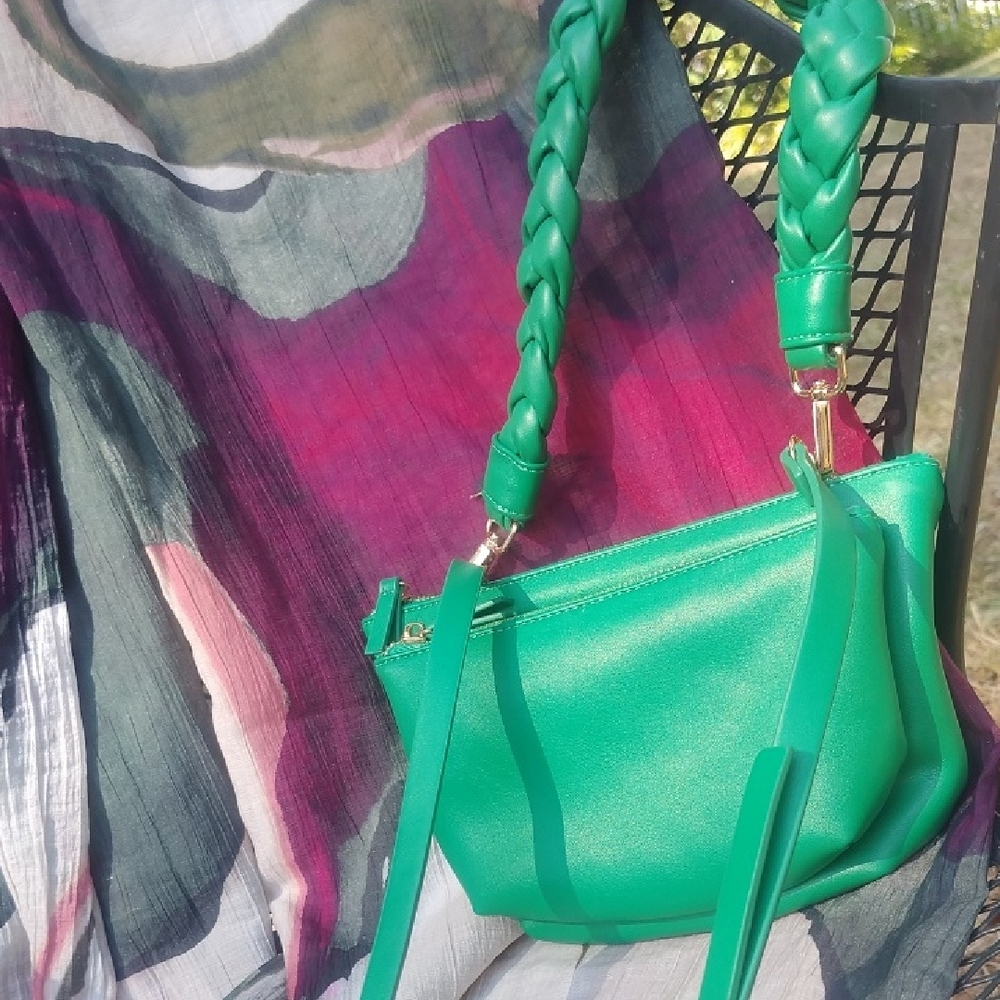 Anthropologie Green With Envy Shoulder Bag